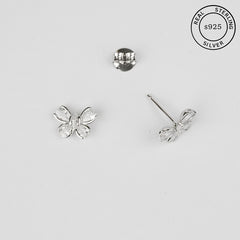 925 Sterling Silver Butterfly Bliss Studs