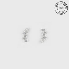 925 Sterling Silver Climber Studs