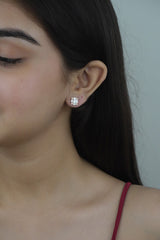 925 Sterling Silver Rosegold Royal Studs