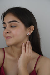 925 Sterling Silver Mother Of Pearl Studs