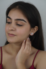 925 Sterling Silver Blush Bloom Studs