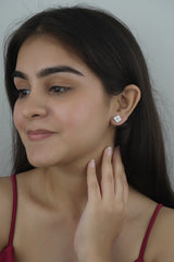 925 Sterling Silver Clover Studs