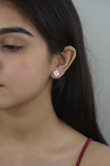 925 Sterling Silver Clover Studs