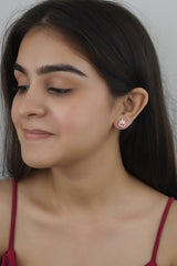 925 Sterling Silver Rosegold Bloom Studs
