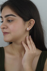 925 Sterling Silver Rosegold Luxe Radiance Studs