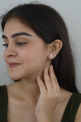 925 Sterling Silver Rosegold Teardrop Studs