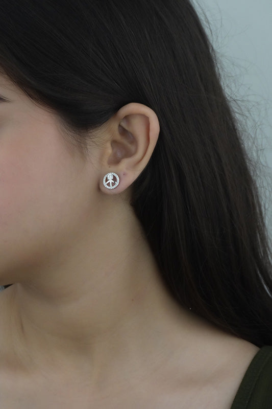 925 Sterling Silver Sparkle Studs
