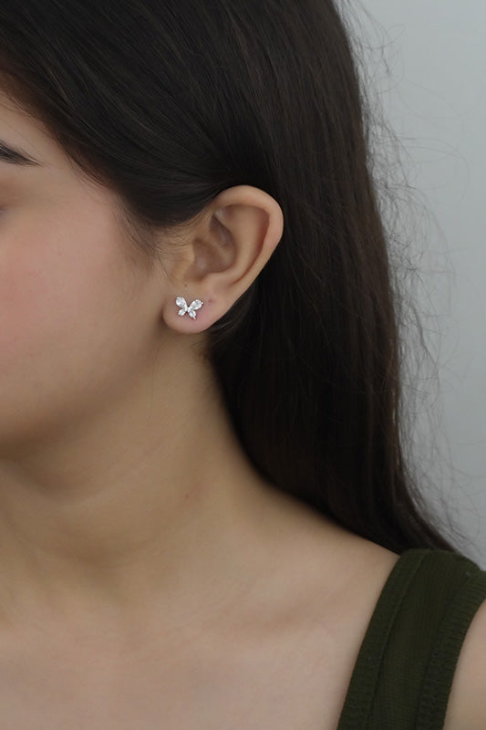 925 Sterling Silver Butterfly Studs