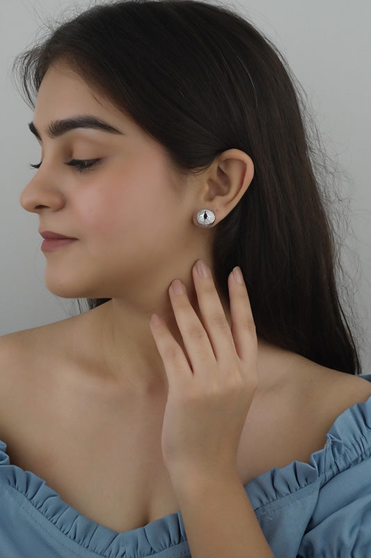 925 Sterling Silver Starburst Studs
