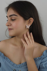 925 Sterling Rosegold Butterfly Earrings