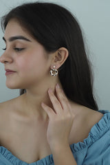 925 Sterling Silver Rosegold Circle Dangles