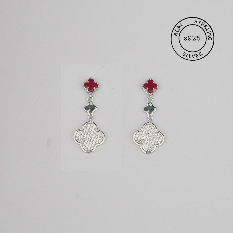 925 Sterling Silver Clove Dangles (Silver)