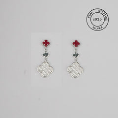 925 Sterling Silver Clove Dangles (Silver)