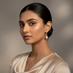 925 Sterling Silver Twist Pearl Drop Earrings