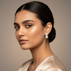 925 Sterling Silver Minimal Pearl Drop Earrings