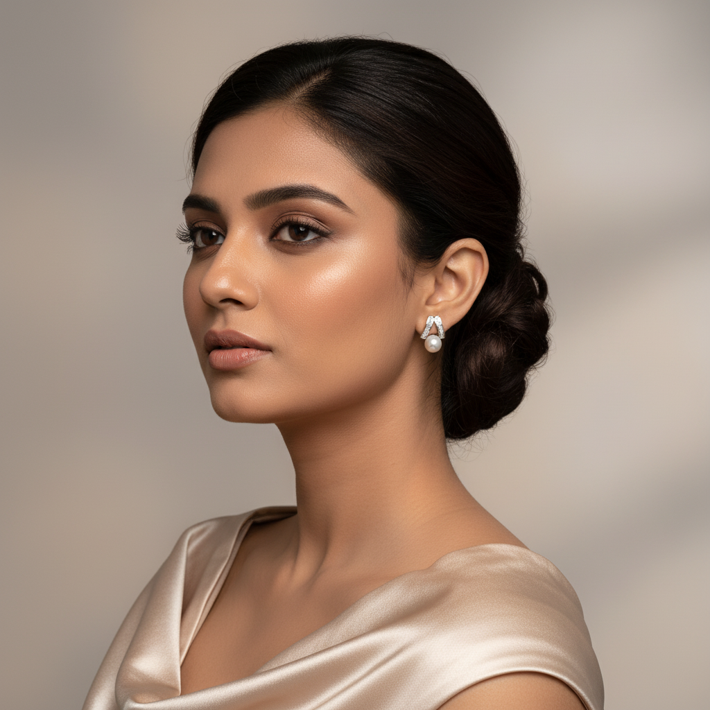 925 Sterling Silver Graceful Studs