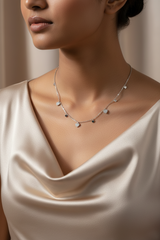 925 Sterling Silver Harmony Hearts Necklace