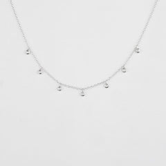 925 Sterling Silver Dew Drops Necklace