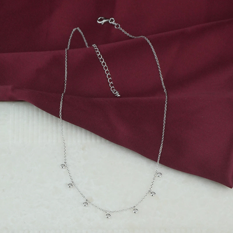925 Sterling Silver Dew Drops Necklace