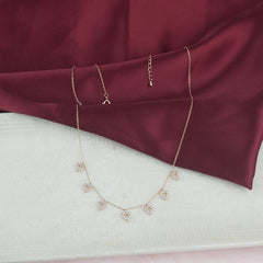925 Sterling Silver Rosegold Blush Heart Necklace