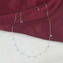 925 Sterling Silver Moon Lit Necklace