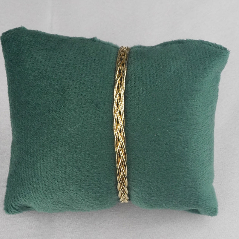 925 Sterling Silver Golden Twist Bracelet