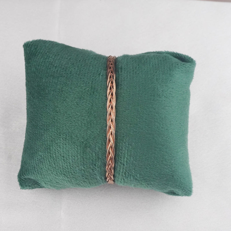 925 Sterling Silver Rose gold Twist Elegance Bracelet