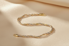 925 Sterling Silver Trio Twist Bracelet