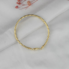 925 Sterling Silver Golden Twist Bracelet