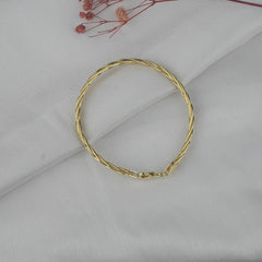 925 Sterling Silver Golden Twist Bracelet