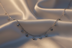 925 Sterling Silver Starlight Charm Necklace