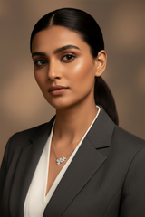 925 Sterling Silver Bloom Spark Charm Necklace