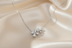 925 Sterling Silver Bloom Spark Charm Necklace