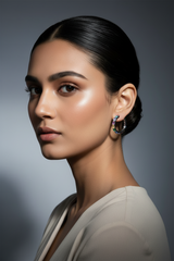 925 Sterling Silver Rainbow Hoop Earrings