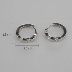 925 Sterling Silver Classic Hoop Earrings