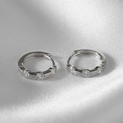 925 Sterling Silver Classic Hoop Earrings