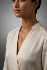 925 Sterling Silver Solitaire Chain Pendant