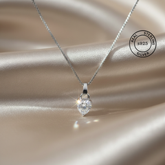 925 Sterling Silver Solitaire Chain Pendant