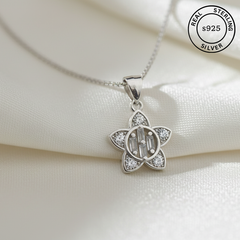 925 Sterling Silver Solitaire Chain Pendant