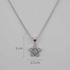 925 Sterling Silver Solitaire Chain Pendant
