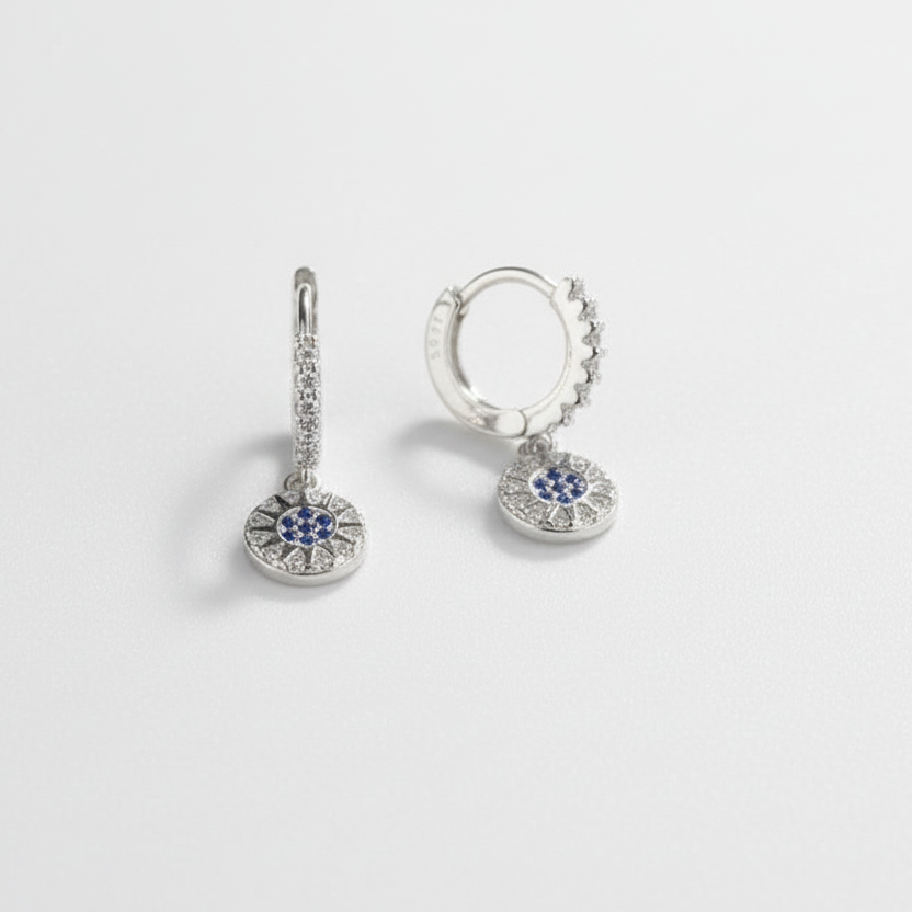 925 Sterling Silver Azure Hoops