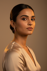 925 Sterling Silver Pink Dagger Hoops