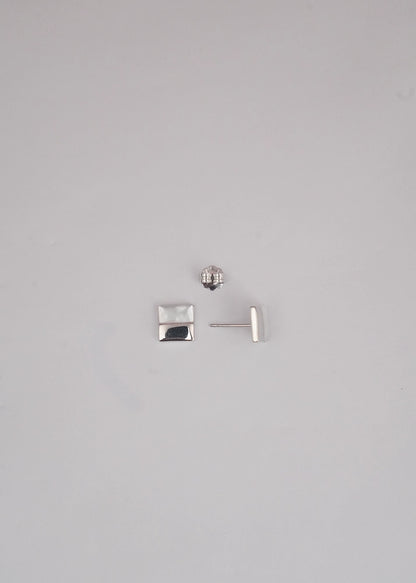 Silver Mother Of Pearl Square Studs