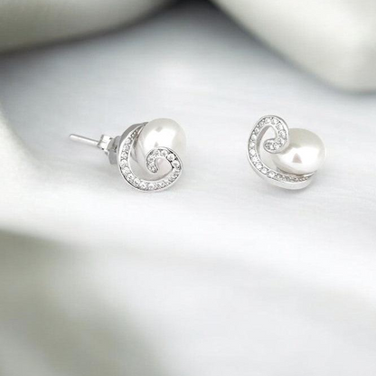 Silver Pearl Studs