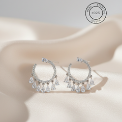 Silver Zircon Charm dangles