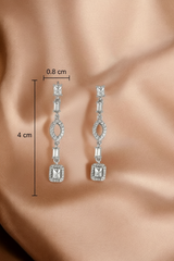 Silver Radiant Elegance Danglers