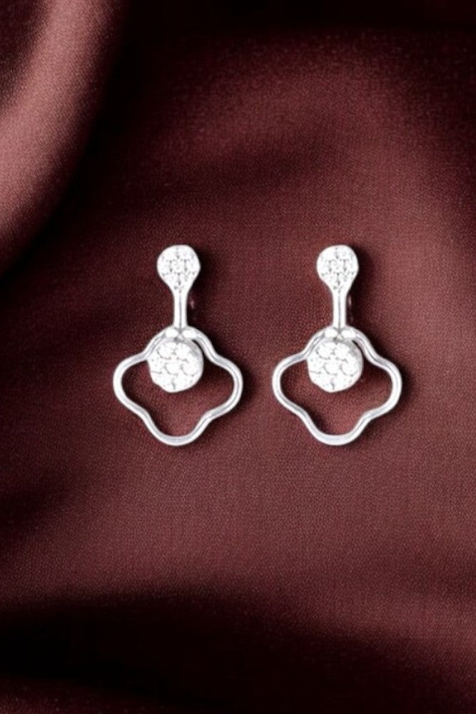 Silver Zircon Dangles