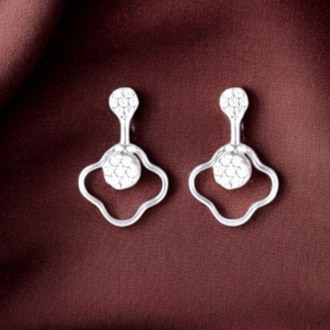 Silver Zircon Dangles