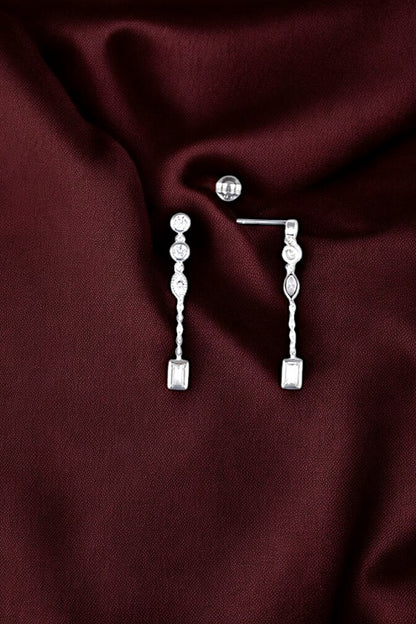 Silver Minimal chic Danglers