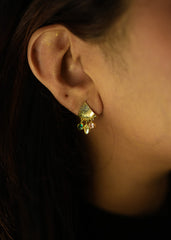 Gold Shimmering muticolour charm dangles